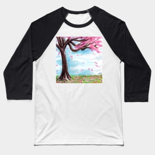 Plum Tree Blossom Baseball T-Shirt